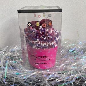 Confetti Cupcake Socks with Pom Poms in Box